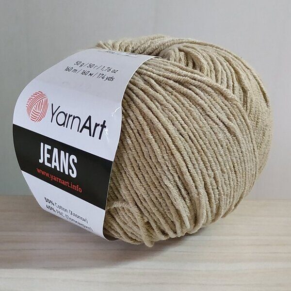 Пряжа YarnArt Jeans 48 Бежевый