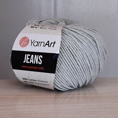 Пряжа YarnArt Jeans 49 светлый серый