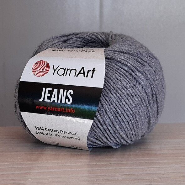 Пряжа YarnArt Jeans 46 серый