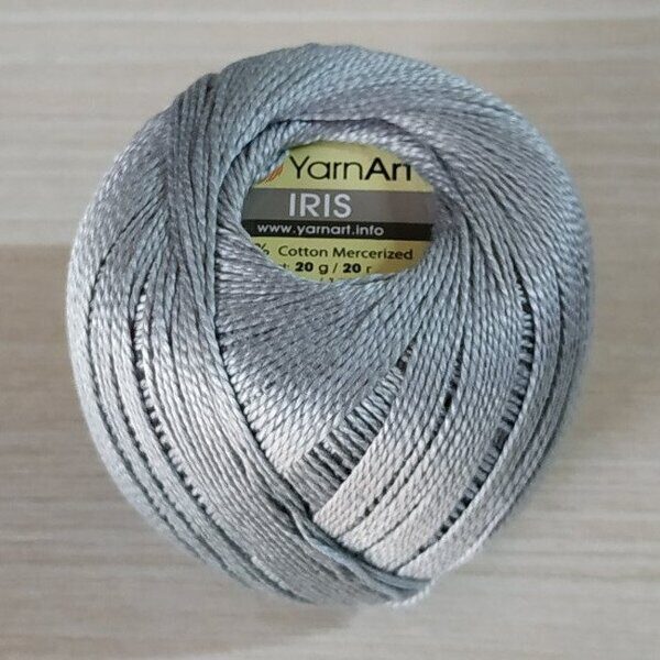 Пряжа YarnArt Iris 933 светлый серый