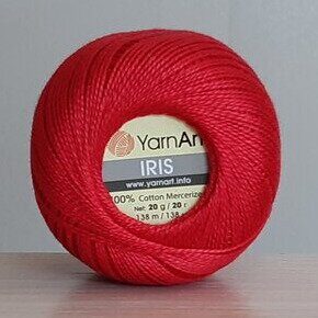 Пряжа YarnArt Iris 916 красный