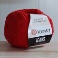 Пряжа YarnArt Jeans 90 красный